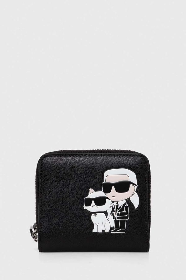 Karl Lagerfeld Kožni novčanik Karl Lagerfeld za žene, boja: crna