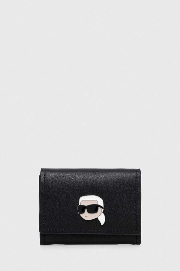 Karl Lagerfeld Kožni novčanik Karl Lagerfeld za žene, boja: crna