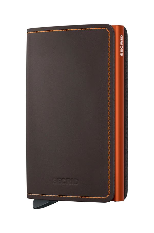 Secrid Kožni novčanik Secrid boja: smeđa, SM-Truffle & Orange