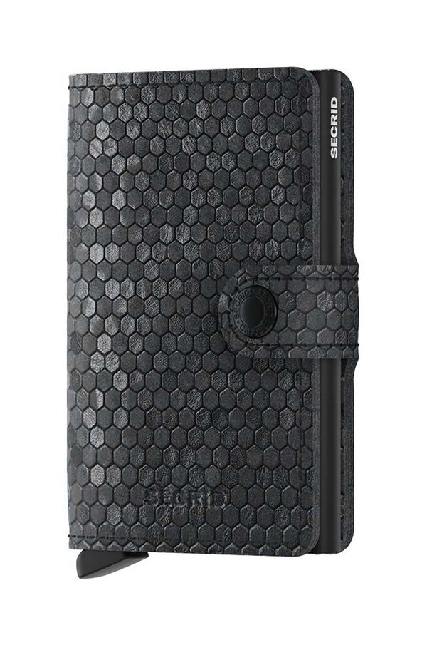 Secrid Kožni novčanik Secrid Miniwallet Hexagon Black boja: crna