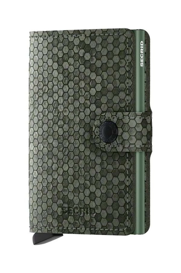 Secrid Kožni novčanik Secrid Miniwallet Hexagon Green boja: zelena