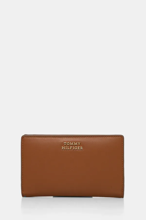 Tommy Hilfiger Kožni novčanik Tommy Hilfiger za žene, boja: smeđa, AW0AW17362