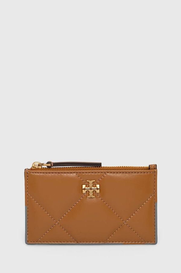 Tory Burch Kožni novčanik Tory Burch Kira Diamond Quilt za žene, boja: bež, 158629.201