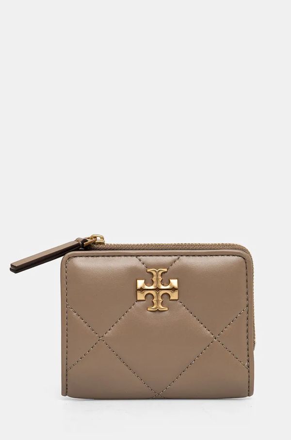 Tory Burch Kožni novčanik Tory Burch Kira Diamond za žene, boja: smeđa, 154990