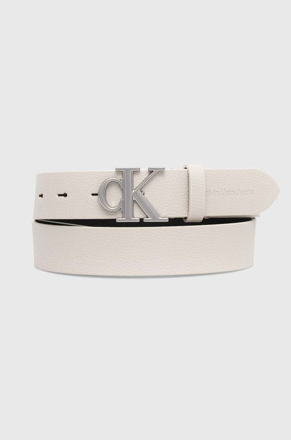 Calvin Klein Jeans Kožni remen Calvin Klein Jeans za žene, boja: siva, K60K612377