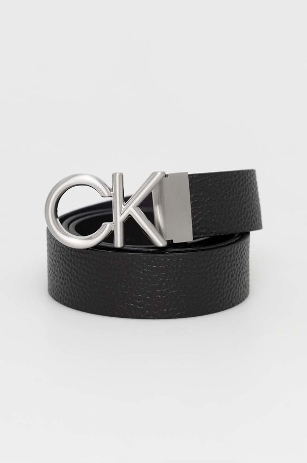 Calvin Klein Kožni remen Calvin Klein za muškarce, boja: crna
