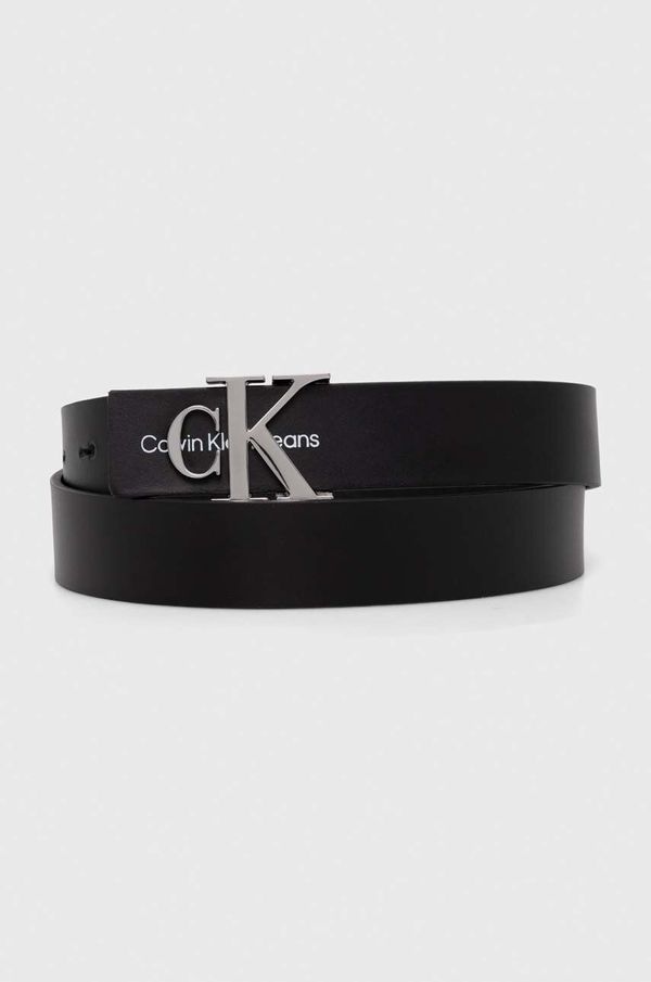Calvin Klein Jeans Kožni remen Calvin Klein za žene, boja: crna