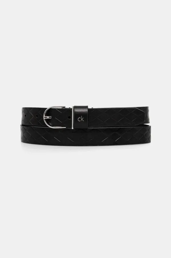 Calvin Klein Kožni remen Calvin Klein za žene, boja: crna, K60K613152