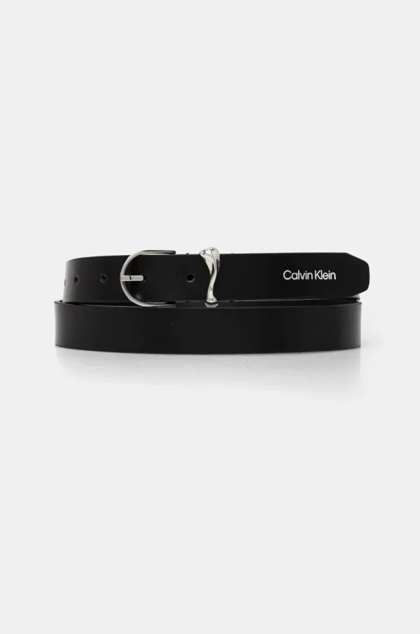 Calvin Klein Kožni remen Calvin Klein za žene, boja: crna, K60K613234