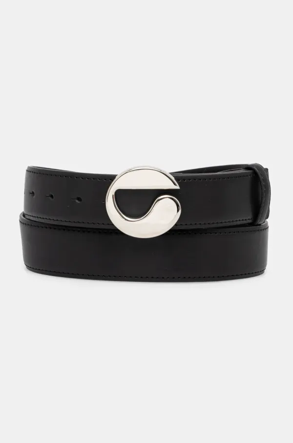 coperni Kožni remen Coperni Logo Leather za žene, boja: crna, COPBE01F6013