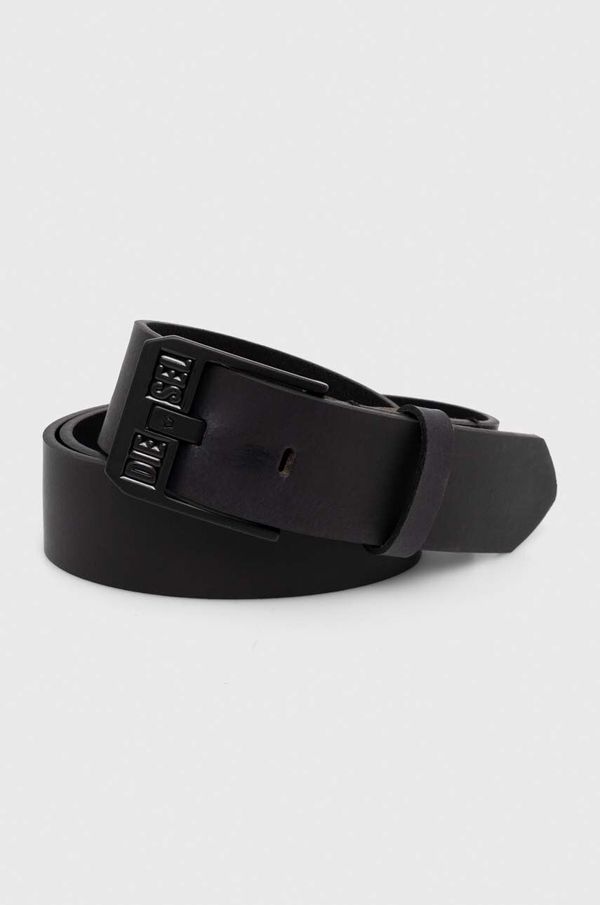 Diesel Kožni remen Diesel DIESEL LOGO BLUESTAR II BELT za muškarce, boja: crna, X08880.P1913