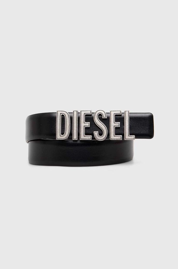 Diesel Kožni remen Diesel za žene, boja: crna