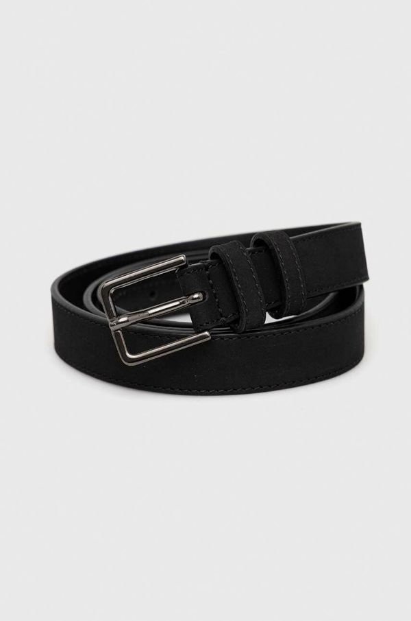 Emporio Armani Kožni remen Emporio Armani za muškarce, boja: crna