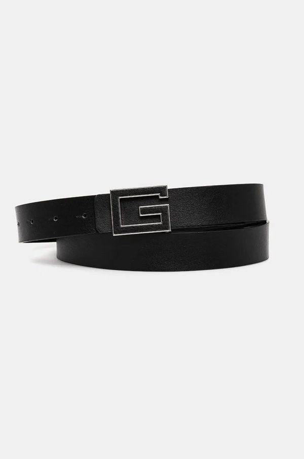 Guess Kožni remen Guess za muškarce, boja: crna, BMGLSL.P4330