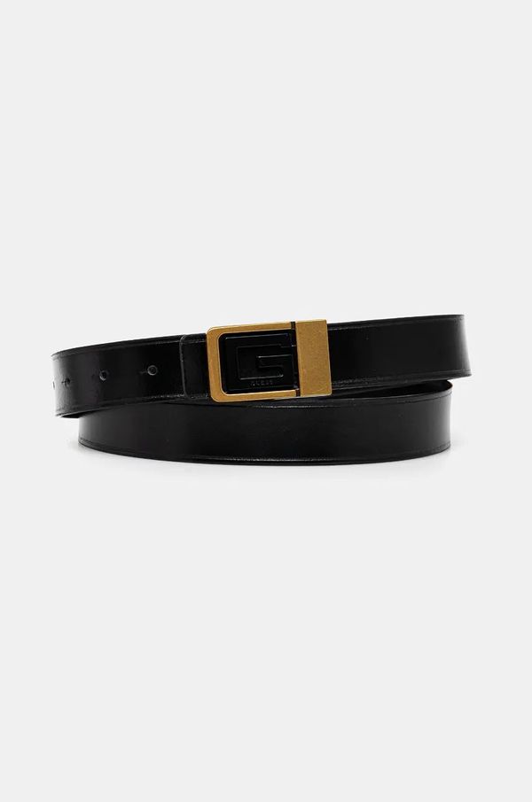 Guess Kožni remen Guess za muškarce, boja: crna, BMGOLE.P4430