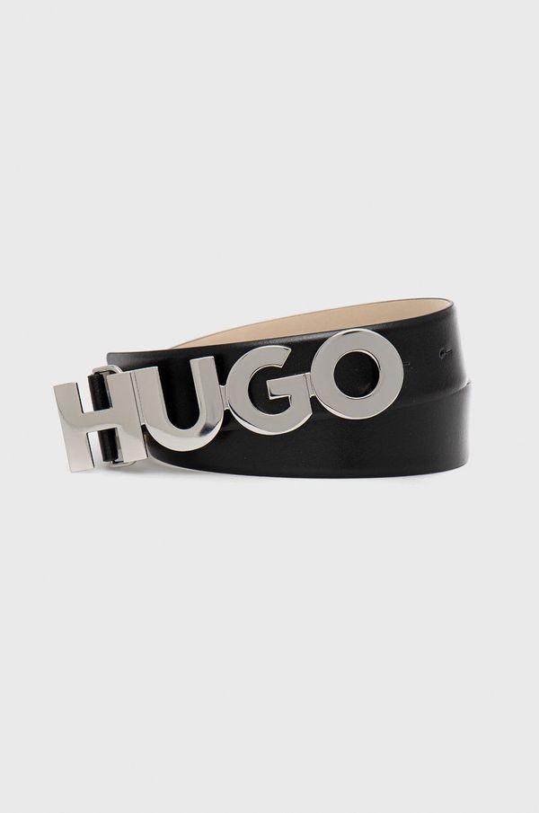 Hugo Kožni remen HUGO za žene, boja: crna