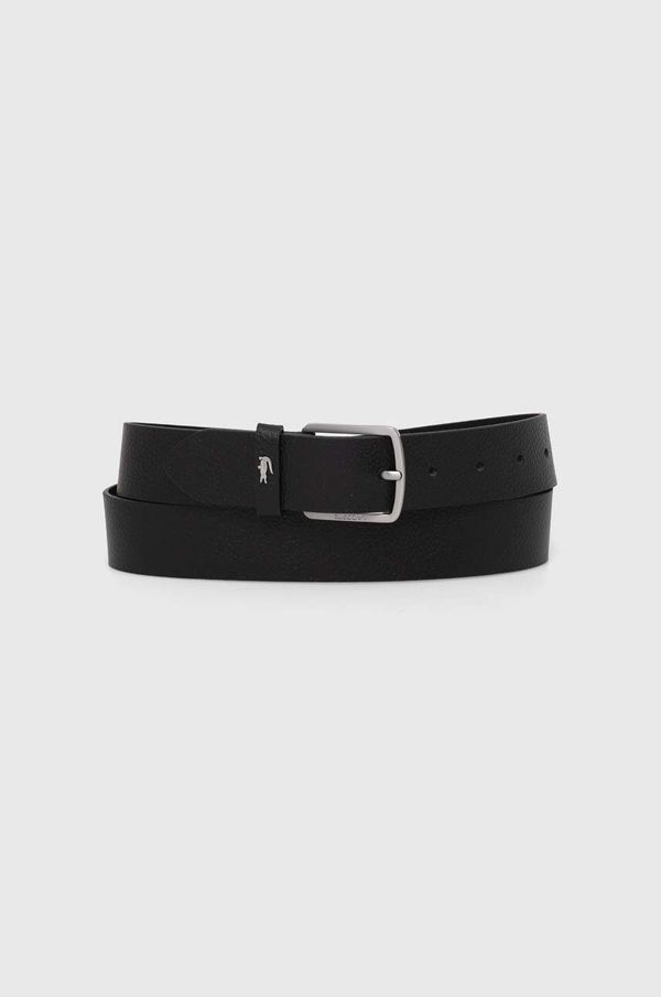 Lacoste Kožni remen i etui Lacoste boja: crna
