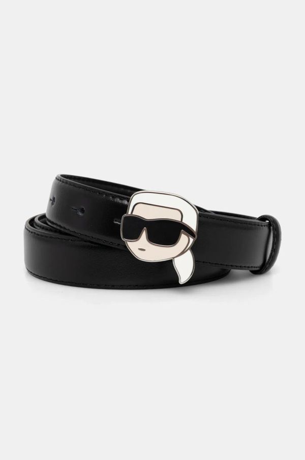 Karl Lagerfeld Kožni remen Karl Lagerfeld za žene, boja: crna, A1W33184