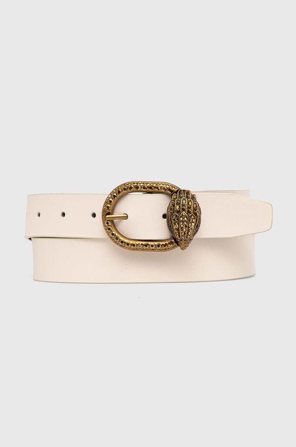 Kurt Geiger London Kožni remen Kurt Geiger London MAYFAIR 30 BELT za žene, boja: bež, 758441109
