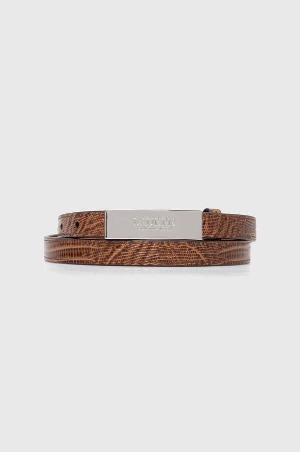 Lauren Ralph Lauren Kožni remen Lauren Ralph Lauren za žene, boja: bež, 412942223