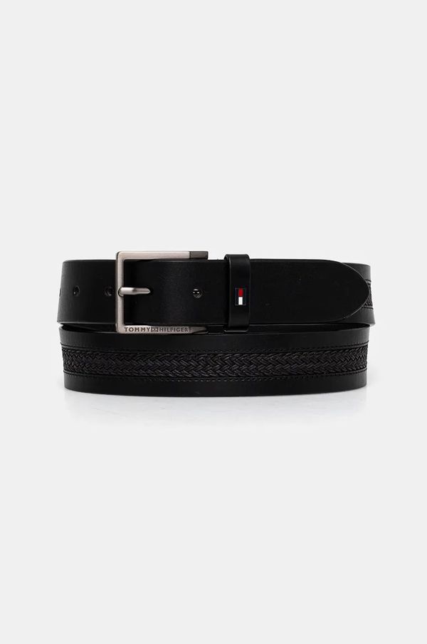 Tommy Hilfiger Kožni remen Tommy Hilfiger za muškarce, boja: crna, AM0AM12816
