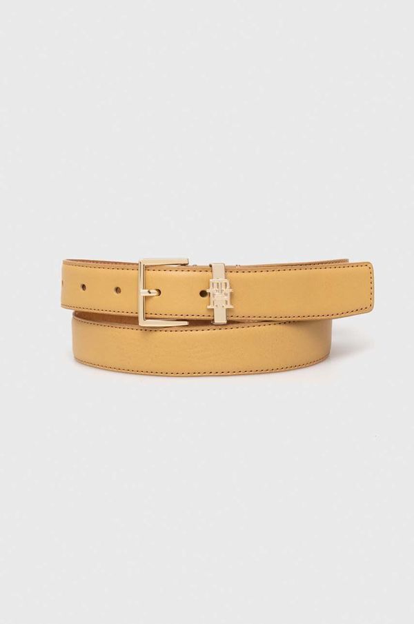 Tommy Hilfiger Kožni remen Tommy Hilfiger za žene, boja: bež, AW0AW16188