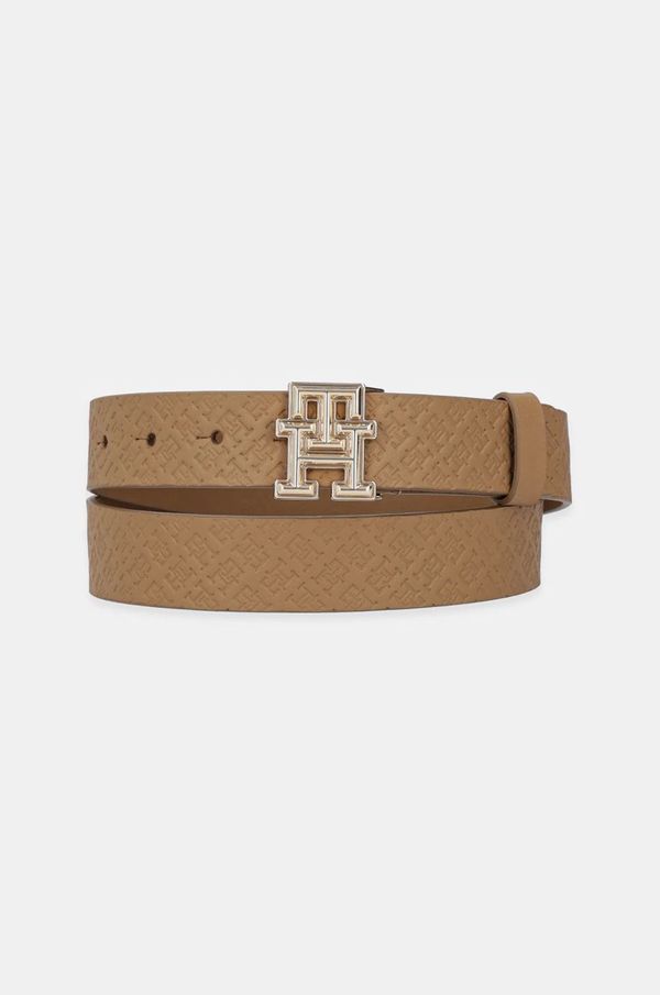 Tommy Hilfiger Kožni remen Tommy Hilfiger za žene, boja: bež, AW0AW17354