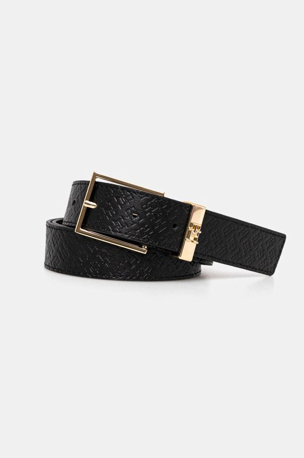 Tommy Hilfiger Kožni remen Tommy Hilfiger za žene, boja: crna, AW0AW16834