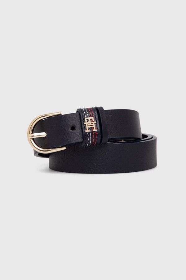 Tommy Hilfiger Kožni remen Tommy Hilfiger za žene, boja: tamno plava, AW0AW16355