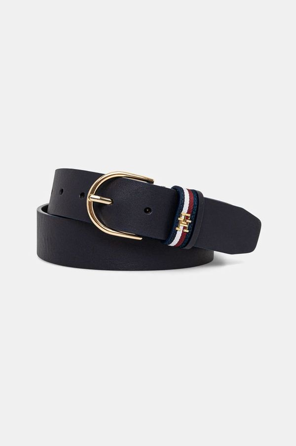 Tommy Hilfiger Kožni remen Tommy Hilfiger za žene, boja: tamno plava, AW0AW16835