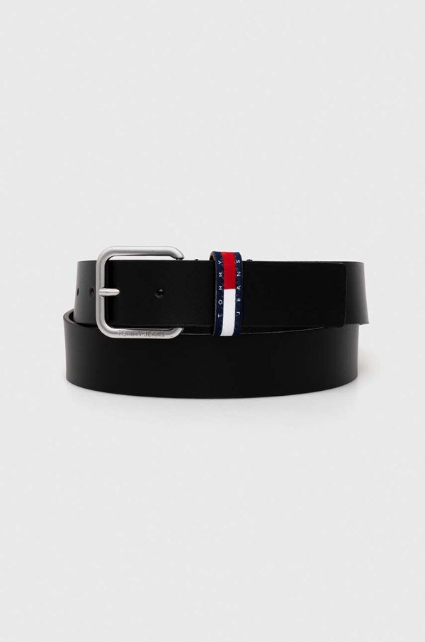 Tommy Jeans Kožni remen Tommy Jeans za muškarce, boja: crna