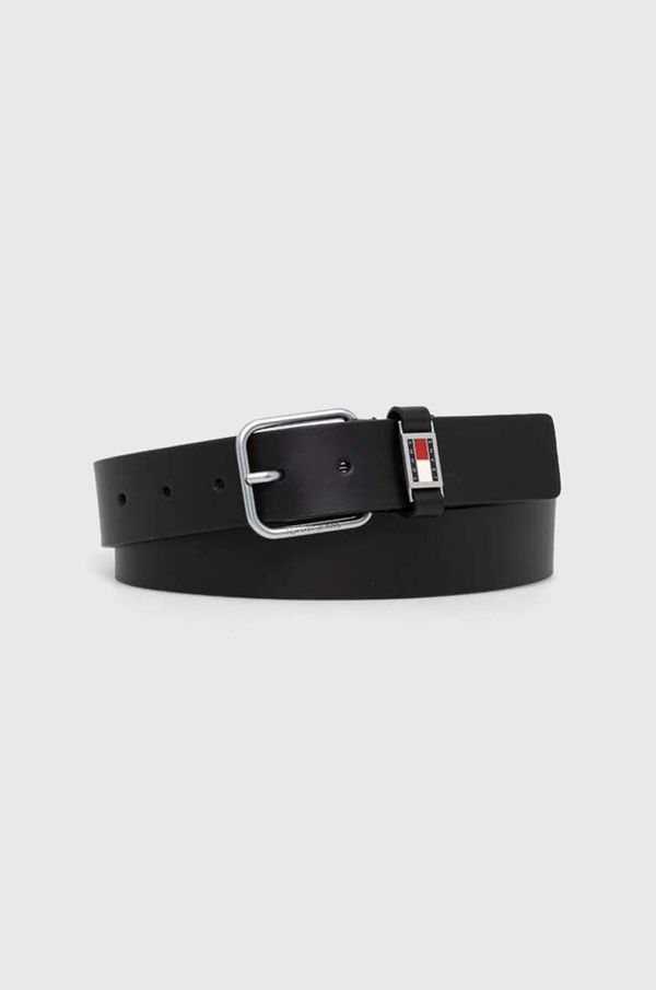 Tommy Jeans Kožni remen Tommy Jeans za muškarce, boja: crna