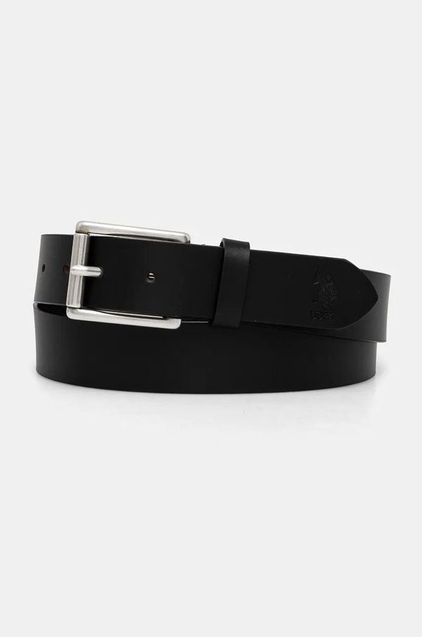 U.S. Polo Assn. Kožni remen U.S. Polo Assn. Hitchcock za muškarce, boja: crna, AIUH32315MHA