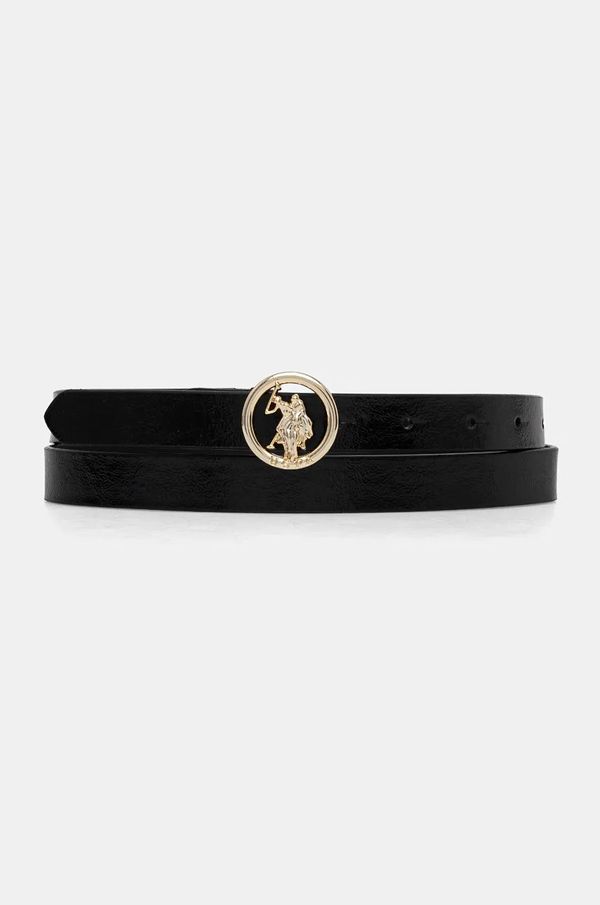 U.S. Polo Assn. Kožni remen U.S. Polo Assn. Marshall za žene, boja: crna, AIUQQ2564WAJ