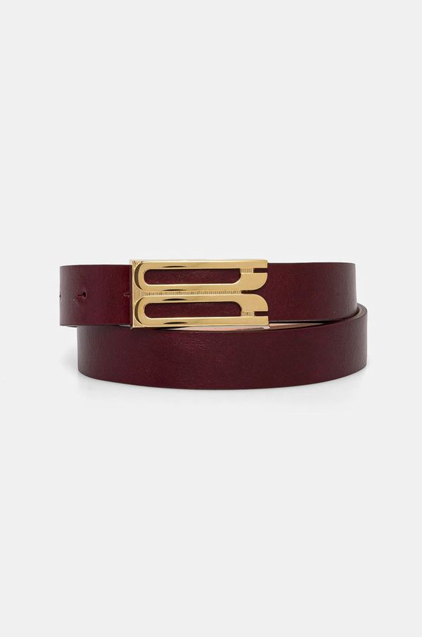 Victoria Beckham Kožni remen Victoria Beckham za žene, boja: bordo, 1424ABL005952A