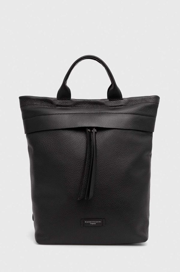 Gianni Chiarini Kožni ruksak Gianni Chiarini ANDREA za žene, boja: crna, mali, bez uzorka, ZN 10986 GRN-NA