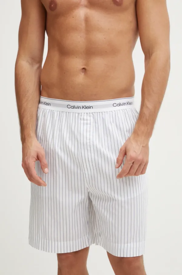 Calvin Klein Underwear Kratka pidžama Calvin Klein Underwear boja: bijela, s uzorkom, LV00NM2832