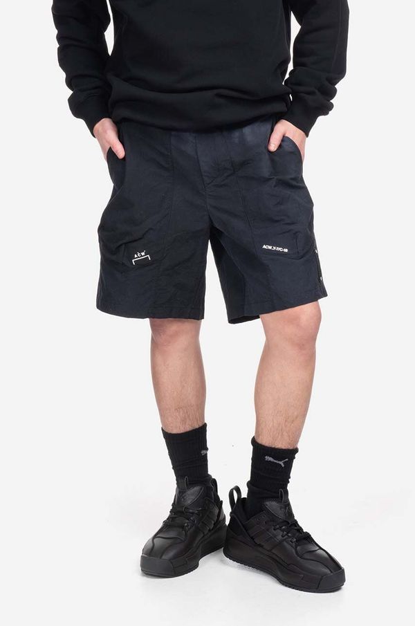 A-COLD-WALL* Kratke hlače A-COLD-WALL* Irregular Dye Short za muškarce, boja: crna, ACWMB183-BLACK