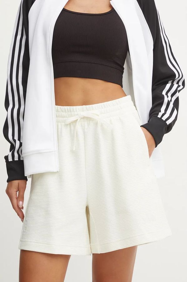 adidas Kratke hlače adidas All SZN za žene, boja: bež, bez uzorka, visoki struk, IY6824