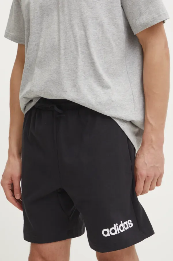 adidas Kratke hlače adidas Essentials Linear za muškarce, boja: crna, JE9012