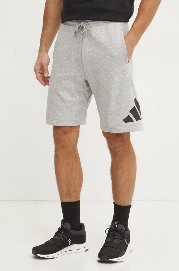 adidas Kratke hlače adidas Essentials za muškarce, boja: siva, melanž, JE8957