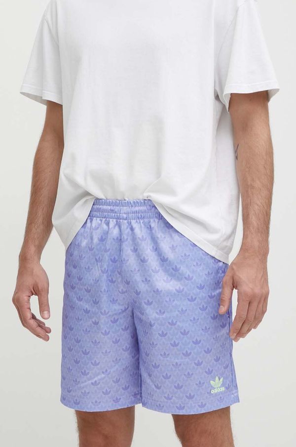 adidas Originals Kratke hlače adidas Originals Mono Satin za muškarce, boja: ljubičasta, IS2935