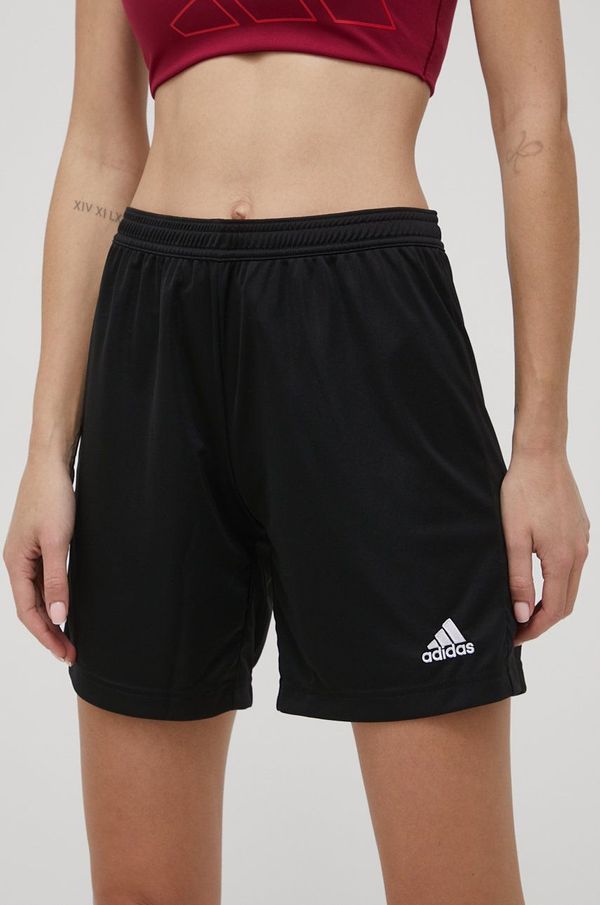 adidas Performance Kratke hlače adidas Performance HH9999 za žene, boja: crna, glatke, srednje visoki struk