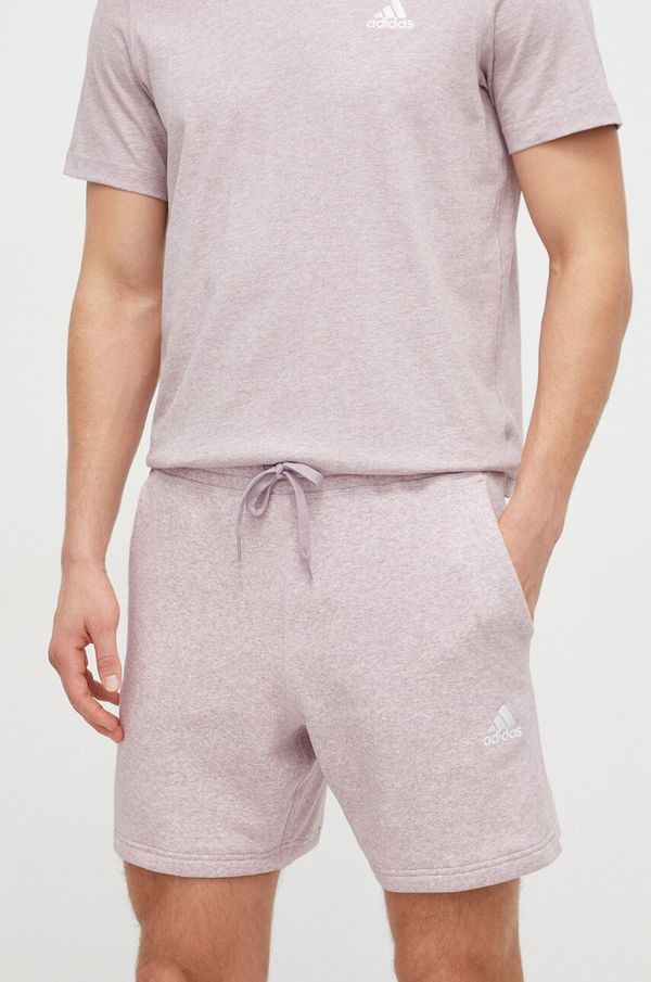 adidas Kratke hlače adidas za muškarce, boja: ljubičasta, melanž IR5321