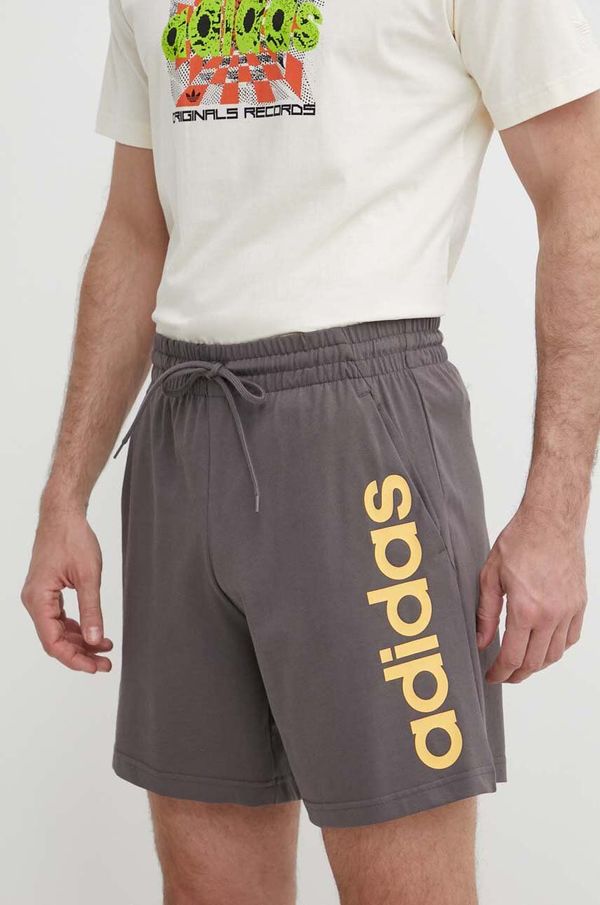 adidas Kratke hlače adidas za muškarce, boja: siva, IS1388