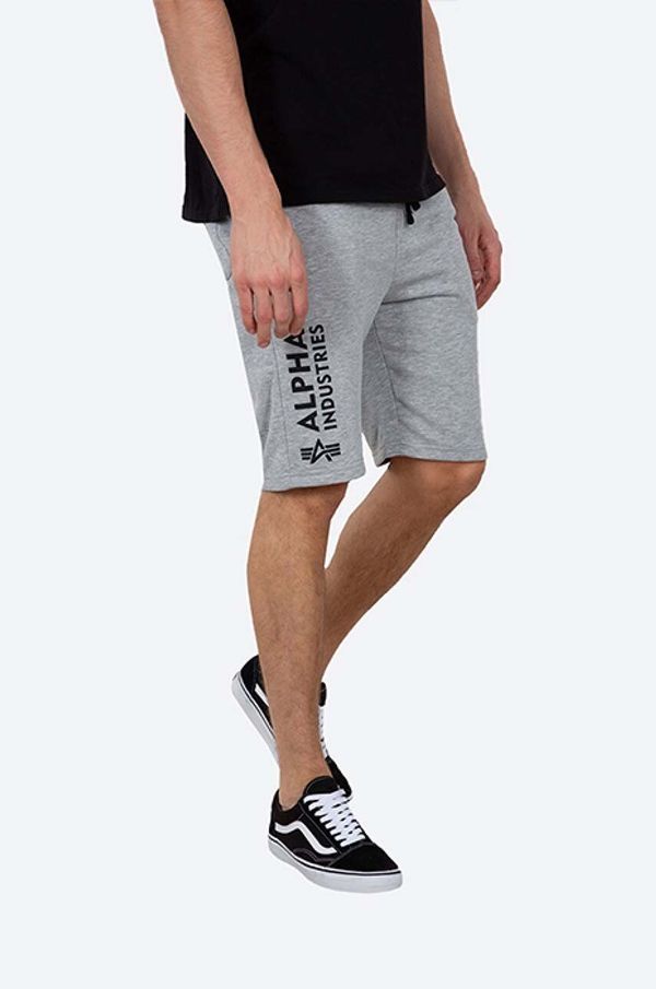 Alpha Industries Kratke hlače Alpha Industries Basic za muškarce, boja: siva, 116364.17-grey