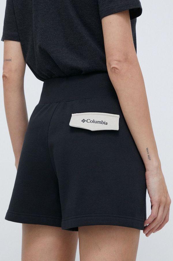 Columbia Kratke hlače Columbia Lodge za žene, boja: crna, bez uzorka, visoki struk