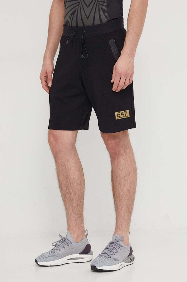 EA7 Emporio Armani Kratke hlače EA7 Emporio Armani za muškarce, boja: crna