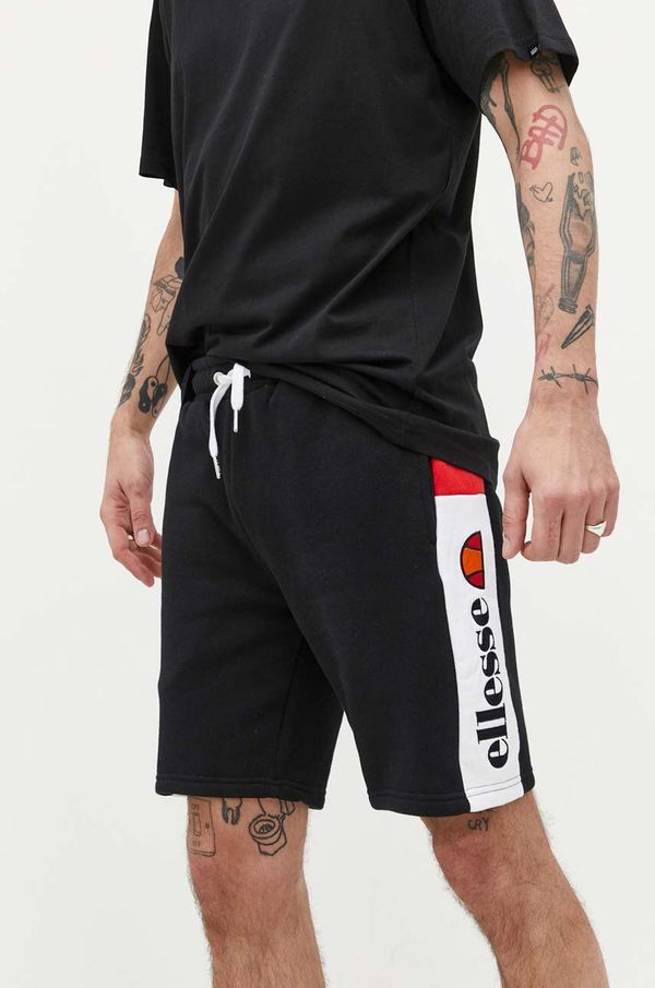 Ellesse Kratke hlače Ellesse za muškarce, boja: crna