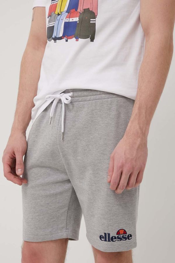 Ellesse Kratke hlače Ellesse za muškarce, boja: siva, SHF09162-BLACK